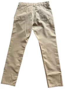 Loro Piana jeans in misto lino/cotone Colore senape Taglia W35 - immagine 11