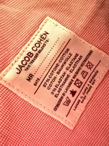 Jacob Cohen pantaloni in cotone+elastan A quadri bianchi e rosa Taglia W34 - immagine 12