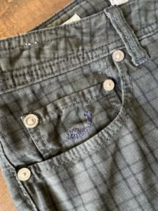 Jacob Cohen pantaloni in caldo cotone Tartan a fondo marrone Taglia W35 - immagine 3