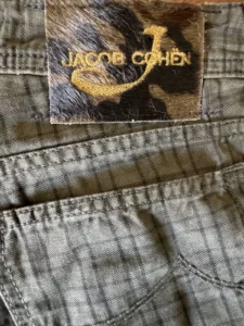 Jacob Cohen pantaloni in caldo cotone Tartan a fondo marrone Taglia W35 - immagine 2