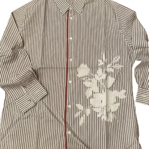 Hermés, camicia in cotone egiziano con stampa xerigrafica Taglia 43