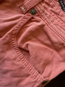 Jacob Cohen pantaloni in lino/cotone Colore corallo Taglia W35 - immagine 5