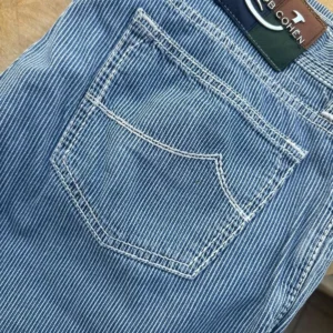 Jacob Cohen, pantalone in puro cotone Colore gessato blu Taglia W36