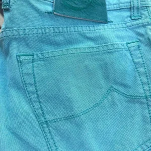 Jacob Cohen pantaloni in cotone+elastan Colore verde Taglia W37