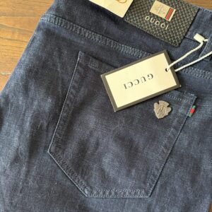 Gucci, blue jeans in denim di cotone+elastan Colore blu Taglia W42 - Nuovi !!