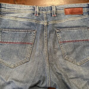 Tramarossa, blue jeans in denim di cotone+elastan Colore blu délavé Taglia W35