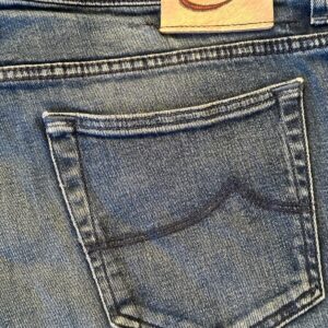 Jacob Cohen blue jeans in denim di cotone+elastan Colore blu délavé Taglia W40