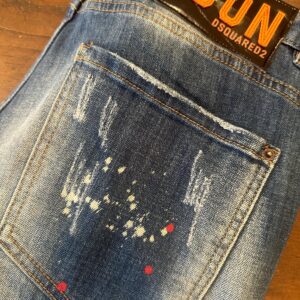 Dsquared2 blue jeans mod. Bikers Colore blu Taglia 50 IT