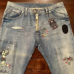 Dsquared2 blue jeans  in denim di cotone modello Hawaii Colore azzurro Taglia 50 IT