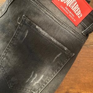 Dsquared2, blue jeans in denim di cotone+elastan Colore nero Taglia 50 IT
