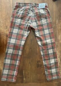 Jacob Cohen in denim di cotone+elastan Colore tartan a fondo rosso e beige Taglia W34 - immagine 4