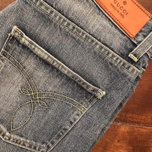Gucci, blue jeans in denim di cotone Colore blu Taglia 46 IT