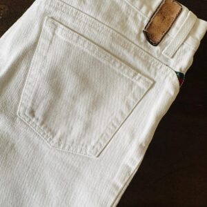 Gucci, jeans in denim di cotone Colore bianco Taglia 48 IT