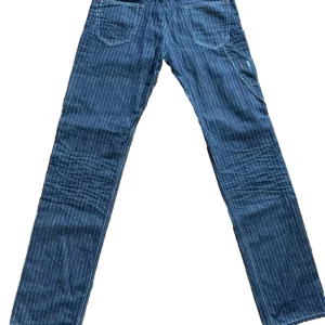Moschino blue jeans in denim di cotone Blu gessato bianco Taglia W34