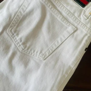 Gucci blue jeans in denim di cotone Colore bianco Taglia 50 IT