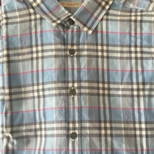 Burberry Britt, camicia in cotone a maniche lunghe Colore azzurro Taglia 2XL