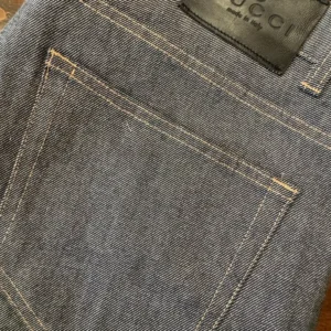 Gucci blue jeans in denim di cotone+elastan Colore grigio Taglia 50 IT