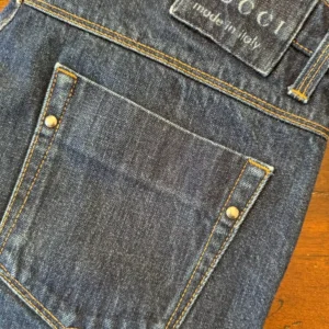Gucci, blue jeans in denim di cotone Colore blu Taglia 48 IT