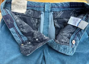 Tramarossa, pantaloni in velluto di cotone + elastan Colore blu di prussia Taglia W36 - immagine 7