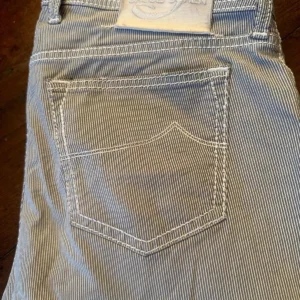 Jacob Cohen pantaloni cotone+elastan A righe bianche e grigie Taglia W34