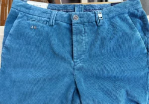 Tramarossa, pantaloni in velluto di cotone + elastan Colore blu di prussia Taglia W36 - immagine 6