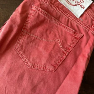 Jacob Cohen pantaloni in cotone + elastan Colore corallo Taglia W36