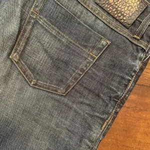 Gucci blue jeans in denim di cotone Colore blu délavé Taglia 56 IT