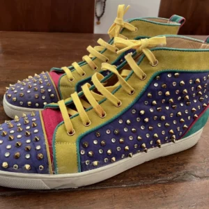 Christian Louboutin sneakers in pelle scamosciata multi-colore Taglia 10,5 UK