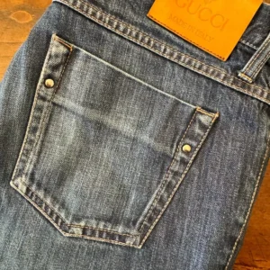 Gucci blue jeans in denim di cotone Colore blu Taglia 46 IT