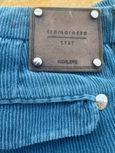 Tramarossa, pantaloni in velluto di cotone + elastan Colore blu di prussia Taglia W36 - immagine 2