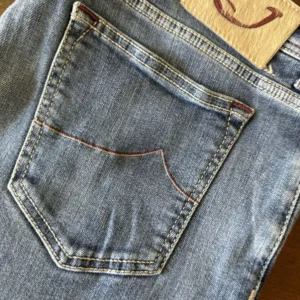 Jacob Cohen blue jeans in denim di cotone+elastan Colore blu délavé Taglia W40