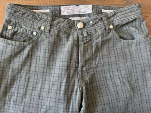 Jacob Cohen pantaloni in caldo cotone Tartan a fondo marrone Taglia W35 - immagine 8