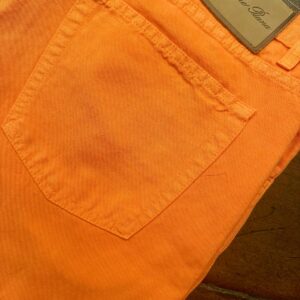 Loro Piana, pantaloni in misto cotone+lino Colore arancione Taglia W38