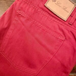Loro Piana, pantaloni in cotone Colore bordeaux Taglia W35