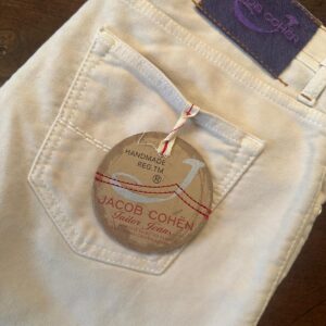 Jacob Cohen pantaloni in caldo (fustagno) cotone Colore bianco Taglia W34 - Nuovo !