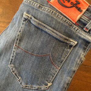 Jacob Cohen blue jeans in denim di cotone+elastan Colore blu délavé Taglia W36