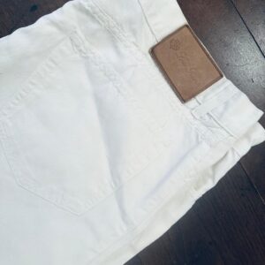 Loro Piana, pantaloni in lino + cotone Colore bianco Taglia W40