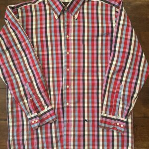Etro, camicia in cotone a maniche lunghe A quadri multi-colori Taglia 43 IT