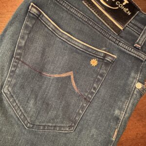 Jacob Cohen Limited Edition, blue jeans in denim di cotone + elastan Colore blu Taglia W34