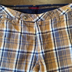 Jacob Cohen pantaloni in pura lana Tartan giallo e grigio Taglia W33