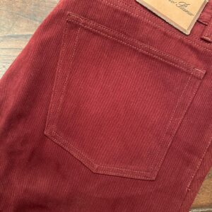 Loro Piana, pantaloni in caldo cotone Colore bordeaux Taglia W38