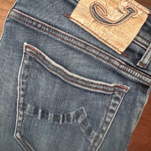 Jacob Cohen blue jeans in denim di cotone + elastan Colore blu Taglia W32