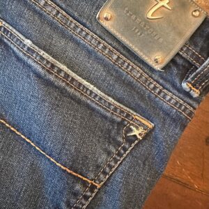 Tramarossa, blue jeans in denim di cotone+elastan Colore blu Taglia W36