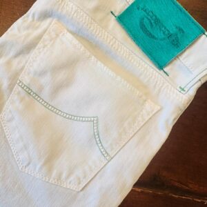 Jacob Cohen pantaloni in cotone + elastan Colore verde acqua Taglia W34