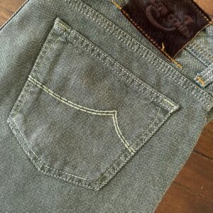 Jacob Cohen pantaloni in puro cotone Colore pied de poule verde Taglia W38