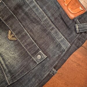 Armani jeans, blue jeans in denim di cotone Colore blu délavé Taglia W36