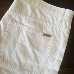 Loro Piana, pantaloni in puro cotone  Colore bianco Taglia W38