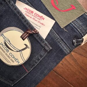 Jacob Cohen Academy blue jeans in denim di cotone+elastan Colore blu Taglia W38