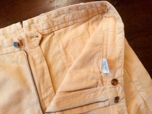 Loro Piana, shorts bermuda in cotone + lino Colore senape Tglia 50 IT - immagine 4