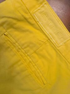 ETRO Milano, pantaloni in puro cotone Colore giallo limone Taglia 56 IT - immagine 2